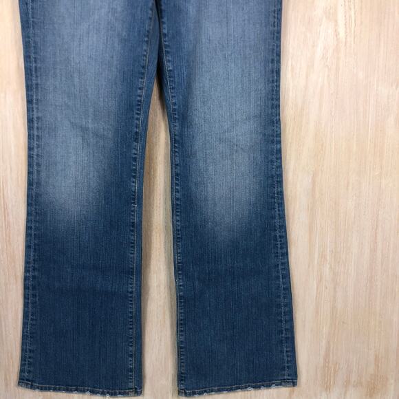 Lucky Brand Vintage Low Rise Sundown Flare Leg Y2K Dungarees Denim Jeans 10/30 - Picture 3 of 13